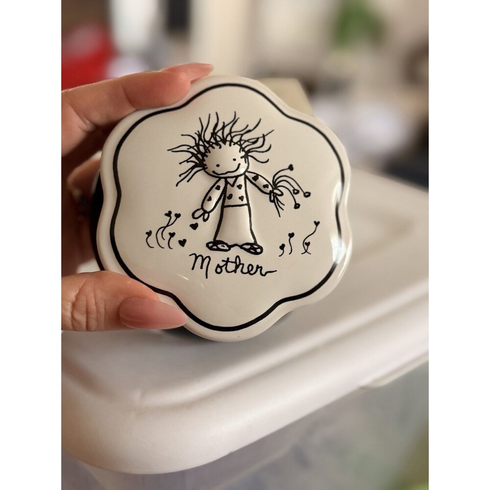 Papel “Mother “ Porcelain Trinket Box Giftware Children Of The Inner Light New